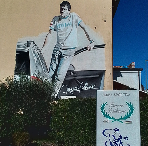 Murales dedicated to Franco Ballerini